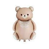 Retro Büyük Karamel Ayı Folyo Balon Teddy Bear 65,5-90 Cm