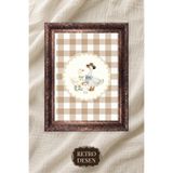 Retro Çerçeveli Vintage Çocuk Odası Tablosu, Bebek Odası Tablosu, Çocuk Odası Duvar Dekoru Dostlar (00211)