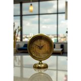 Retro Eskitme 25 x 20 Cm Metal Şık Masa Saati