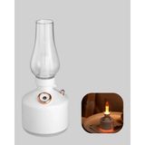 Retro Gaz Lambası Görünümlü Ledli Buhar Püskürtücü Aroma Difüzör - Açık Bej - Belirtilmemiş