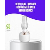 Retro Gaz Lambası Görünümlü Ledli Buhar Püskürtücü Aroma Difüzör - COMPTR9154-4806 - Çok Renkli