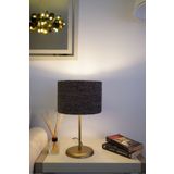 retro home design Eskitme Ayaklı Dokuma Şapkalı El Yapımı Şık Dekoratif Abajur Masa Lambası Salon Yatak Odası