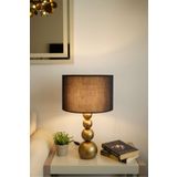 retro home design Eskitme Ayaklı Silindir Siyah Renkli Kumaşlı Masa Lambası Abajur Salon Yatak Odası