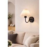 retro home design Modern Tasarım Kablosuz Tak Pilli Aplik Çalıştır Krem Abajur Umbrella Aplik Siyah 1 Adet