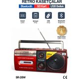 Retro Kasetçalar Teyp, Bluetooth, Usb, Sd Kart, Aux Bağlantı, Yeni Nesil - Altın - Turkuaz