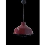 Retro Metal Bordo Dekoratif Kafesli Tekli Sarkıt Kafe Mutfak Aydınlatma Çap:30 Cm