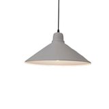 Retro Metal Sarkıt Avize Rustik Tekli Beyaz 38 Cm