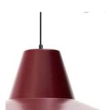 Retro Metal Sarkıt Avize Rustik Tekli Sarkıt Bordo İçi Beyaz Cafe Mutfak Aydınlatma 30 Cm