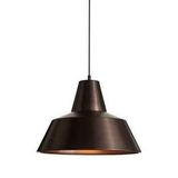 Retro Metal Sarkıt Avize Rustik Tekli Sarkıt Kahve İçi Beyaz Cafe Mutfak Aydınlatma 22 Cm