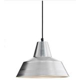 Retro Metal Sarkıt Avize Rustik Tekli Sarkıt Krom İçi Beyaz Cafe Mutfak Aydınlatma 30 Cm