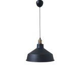 Retro Metal Siyah Dekoratif Eskitme Duylu Kafe Siyah İçi Siyah Mutfak Avize Çap:30 Cm