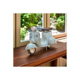 Retro Metal Vespa Motor Biblo – Mavi Klasik Model – 28x10x17 CM – Dekoratif Obje