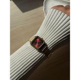 Retro Minimal Metal Kordon Vintage Kadın Kol Saati - Altın
