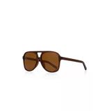 Retro Moda Unisex Güneş Gözlüğü Kahve 1041