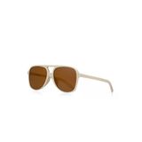 Retro Moda Unisex Güneş Gözlüğü Krem 1041