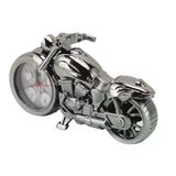 Retro Motorsiklet Çalar Saat Retro Klasik Model Motor Saat Masa Saati Plastik Analog