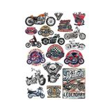 Retro Motorsiklet Sticker Set 16 Parça Telefon, Tablet, Defter, Laptop Sticker