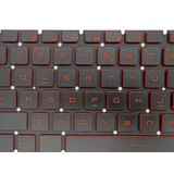 Retro MSI GE62 Apache Pro 7RE-842XTR Kırmızı Işıklı Uyumlu Klavye
