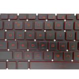 Retro MSI WS60 7RJ Kırmızı Işıklı Uyumlu Klavye