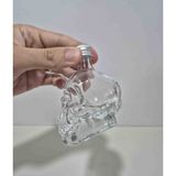 Retro Pazarı Collection Crystal Head Boş Vodka Şişesi 5 cl - 50 ml - Beyaz