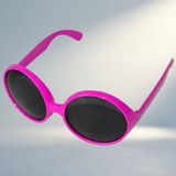 Retro Pembe Parti Gözlüğü Ile Eğlence