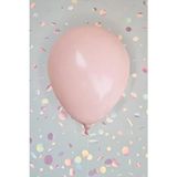 Retro Pink Blush Lateks Balon 12 Inç Retro Renk Balonlar 10 Lu - Pembe