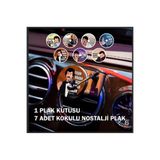 RETRO PLAK FAN ARAÇ KOKUSU - 7 ADET NOSTALJİ PLAK 1 PLAK KUTUSU
