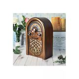 Retro Radyo Taşınabilir Bluetooth Speaker Ve Hoparlör Ahşap Kaplama Klasik Antika Tarzı R-1950-Btl