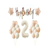 Retro Renk Doğum Günü Balon Set, 2