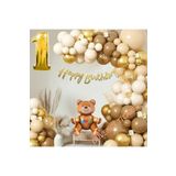 Retro Renk Oturan Ayi Folyo Balonlu Balon Zincir Set, 1