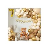 Retro Renk Oturan Ayi Folyo Balonlu Balon Zincir Set, 7