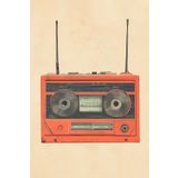 Retro Rewind: A Vintage Cassette Journal: 6x9 Lined Notebook – Boombox Cover for Music Lovers & Creatives