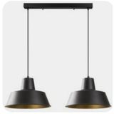RETRO RUSTİK İKİLİ MASA ÜSÜTÜ SARKIT AVİZE 60 CM KASA MYL002696