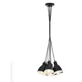 RETRO RUSTIK MODERN 7 Lİ METAL SARKIT SİYAH AVİZE MYL003127