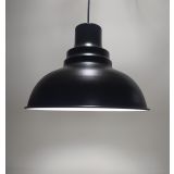 RETRO RUSTİK SİYAH İÇİ BEYAZ METAL SARKIT AVİZE MYL002276