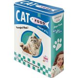 Retro Saklama Kabı Xl, 4 L, Cat Food – Kedi Sahipleri Için Hediye Fikri, Kuru Gıda Saklama Kutu - Çok Renkli
