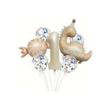 Retro Şapkali Dinazor Şeker Folyolu Yaş Balon Set, 1