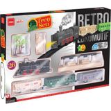 Retro Tren Seti Oyuncak Tren Seti Retro Lokomotif Trnset 25 Parça - Siyah