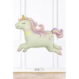Retro Unicorn Folyo Balon Büyük