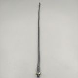 Retro Vitrini Dekoratif Kıvrımlı Spiral Masa Lambası ve Aplik Borusu 8 mm Krom Renk 40 Cm. - Ölçü