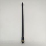 Retro Vitrini Dekoratif Kıvrımlı Spiral Masa Lambası ve Aplik Borusu 8 mm Siyah Renk 30 Cm. - Ölçü