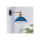 RETRO1,VİNTAGE1RUSTİK1 AÇIK MAVİ ESKİTME DUYLU MASALLI TEKLİ DUVAR APLİK ŞAPKA ÇAP:23CM