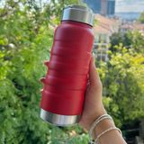 Retrobird Outdoor Kamp Paslanmaz Çelik 400 ML Bordo Termos