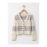 Retrobird Rosalie Fit Triko Hırka – Vintage Çiçek Desenli Kadın Pastel REnkli