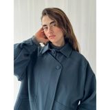 Retrobird Tasarım Bomber Ceket Mont Kadın Indigo - İndigo - S - M