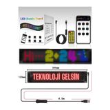 RetroNaut Pixel Led Panel Dijital Ekran Yazı ve Animasyon Eklenebilen Telefon Kontrollü Yapışkanlı 16x96 Led