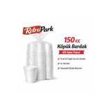 RetroPark KÖPÜK BARDAK 150CC TEK KULLANIMLIK 40 LI PAKET