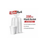 RetroPark KÖPÜK BARDAK 330CC TEK KULLANIMLIK 25 LI PAKET