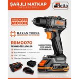 Retta Şarjlı Matkap Vidalama 70NM 21V 2AH