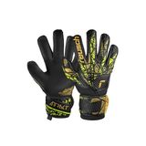 Reusch Attrakt Infinity Finger Support kaleci eldiveni, yetişkinler için, suni çim için ideal, 8.5, siyah-altın-sarı